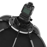 TRIOPO KS90 90cm Dome Speedlite Flash Octagon Parabolic Softbox Diffuser with Bracket Mount Handle for Speedlite
