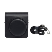 For Fujifilm Instax mini 99 Full Body Camera PU Leather Case Bag with Strap (Black)