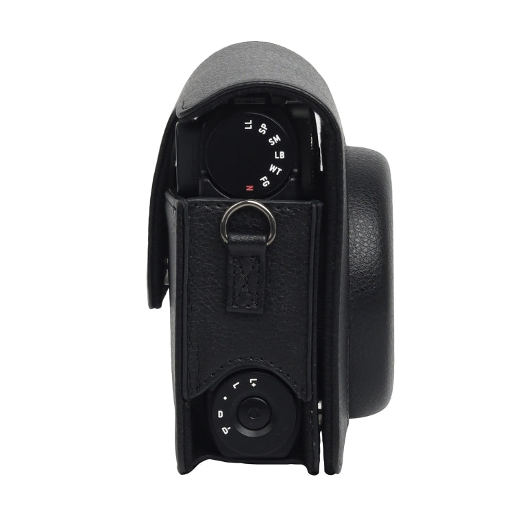 For Fujifilm Instax mini 99 Full Body Camera PU Leather Case Bag with Strap (Black)