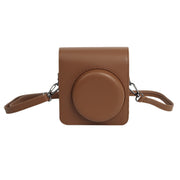 For Fujifilm Instax mini 99 Full Body Camera PU Leather Case Bag with Strap (Brown)