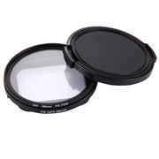 58mm 3 in 1 Round Circle UV Lens Filter with Cap for GoPro HERO7 Black/6 /5