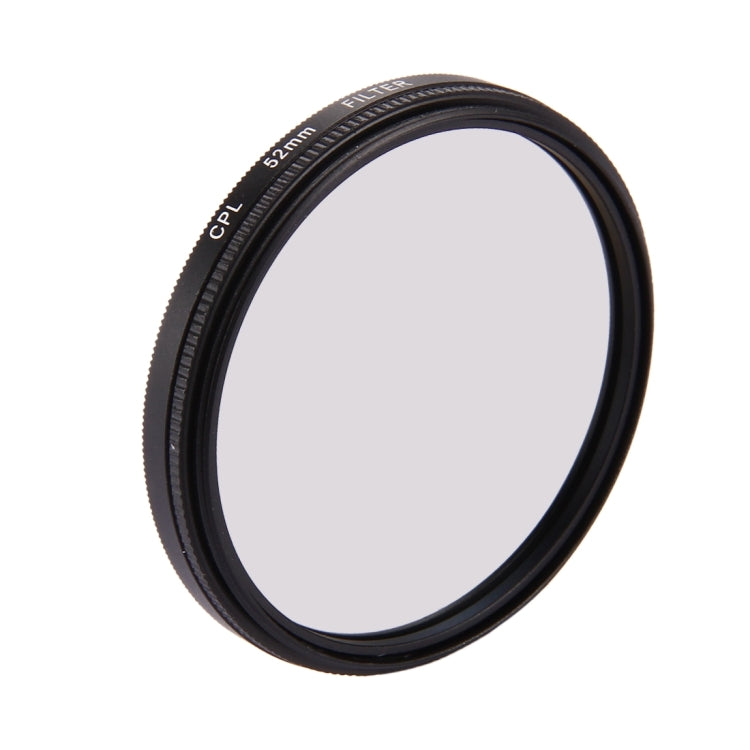 52mm 3 in 1 Round Circle CPL Lens Filter with Cap for GoPro HERO7 Black/6 /5