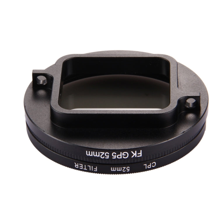 52mm 3 in 1 Round Circle CPL Lens Filter with Cap for GoPro HERO7 Black/6 /5