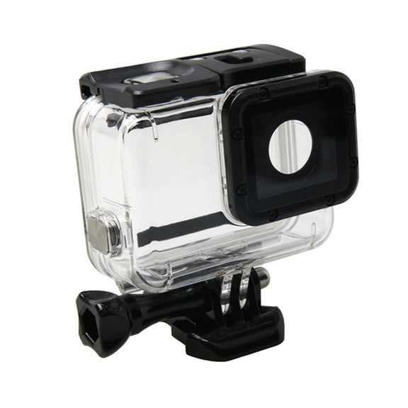 For GoPro HERO6 /5 Water-resistant Housing Protective Case + Hollow Back Cover with Buckle Basic Mount & Screw