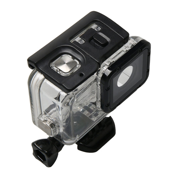 For GoPro HERO6 /5 Water-resistant Housing Protective Case + Hollow Back Cover with Buckle Basic Mount & Screw