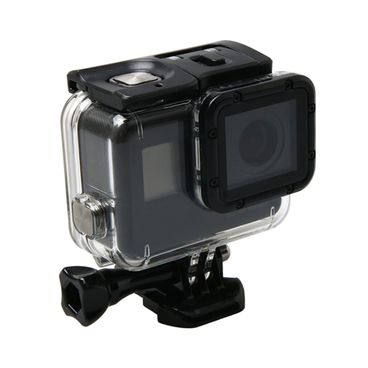 For GoPro HERO6 /5 Water-resistant Housing Protective Case + Hollow Back Cover with Buckle Basic Mount & Screw