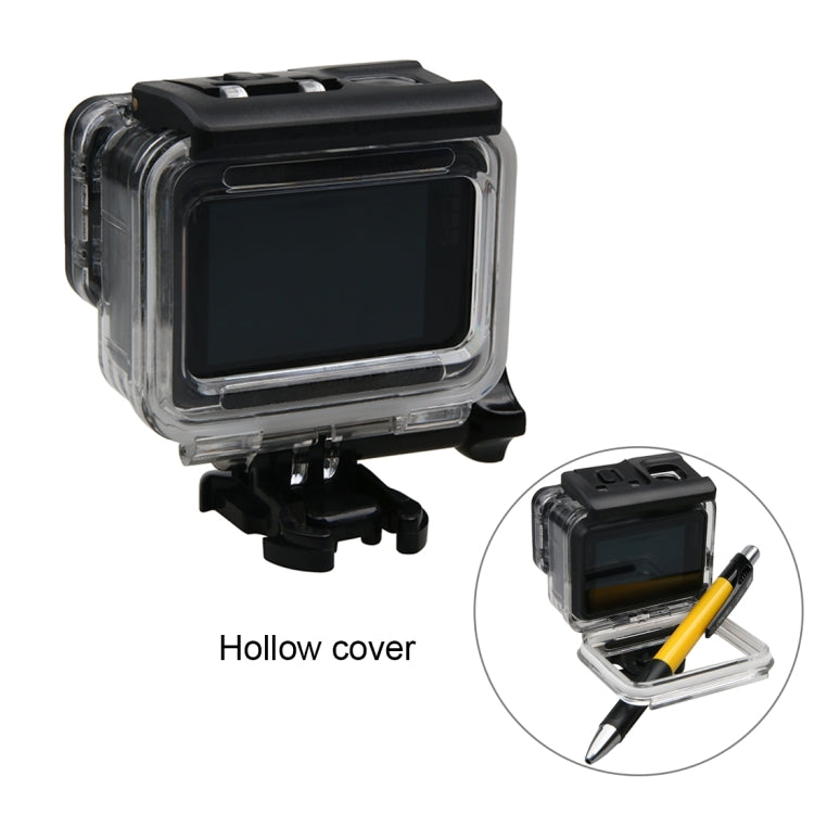 For GoPro HERO6 /5 Water-resistant Housing Protective Case + Hollow Back Cover with Buckle Basic Mount & Screw