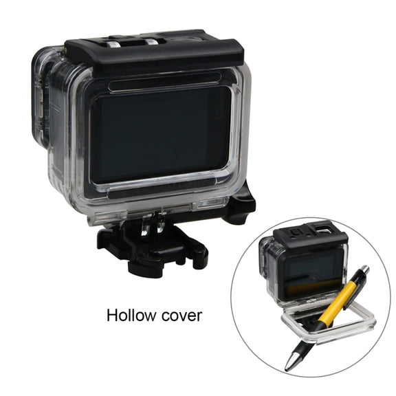 For GoPro HERO6 /5 Water-resistant Housing Protective Case + Hollow Back Cover with Buckle Basic Mount & Screw