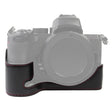 1/4 inch Thread PU Leather Camera Half Case Base for Nikon Z50(Black) - Half Case by PMC TechLife | Online Shopping South Africa | PMC TechLife | Buy Now Pay Later Mobicred