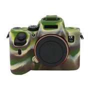 For Sony A7 III / ILCE-7M3 / A7R III Soft Silicone Protective Case(Camouflage)
