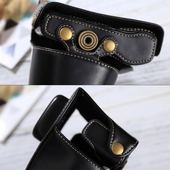 Full Body Camera PU Leather Case Bag with Strap for Olympus EPL7 / EPL8 (Black)