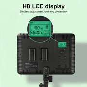 TRIOPO TTV-600 36+36W 5500-3200K 600 LEDs Flat Fill Light with Remote Control & Display