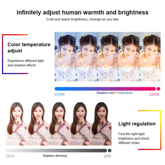 TRIOPO TTV-600 36+36W 5500-3200K 600 LEDs Flat Fill Light with Remote Control & Display
