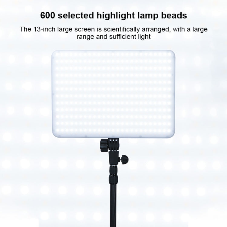 TRIOPO TTV-600 36+36W 5500-3200K 600 LEDs Flat Fill Light with Remote Control & Display