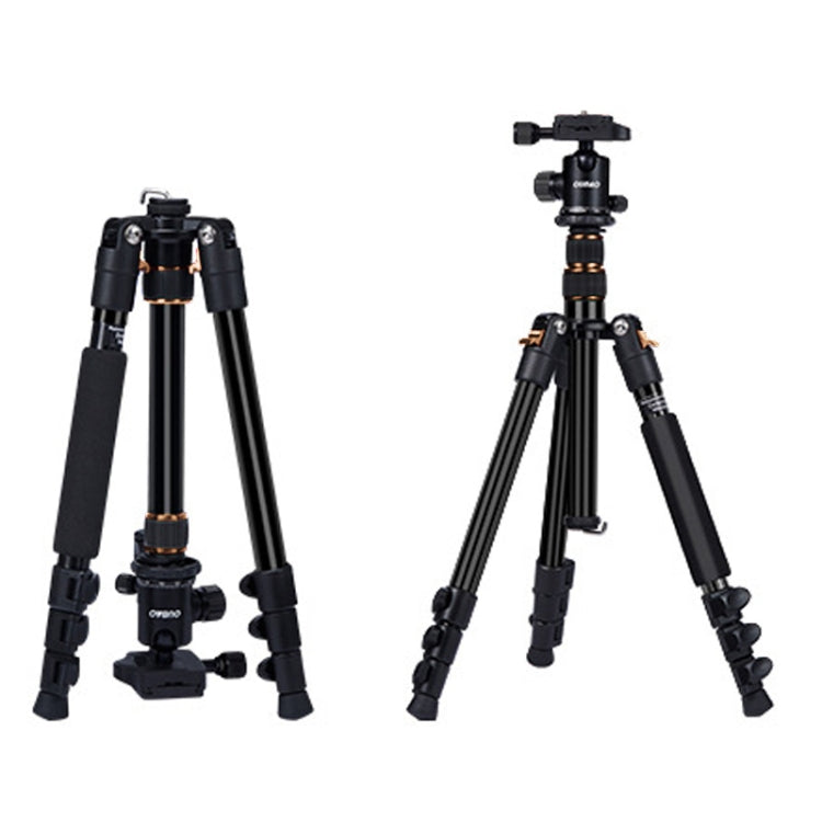TRIOPO K2508S+B1S Adjustable Portable  Aluminum Alloy Tripod with Ball Head for SLR Camera(Gold)
