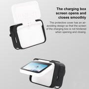 For Insta360 GO 3 Camera Body Charging Case Silicone Case with Lens Cap & Strap (Black)