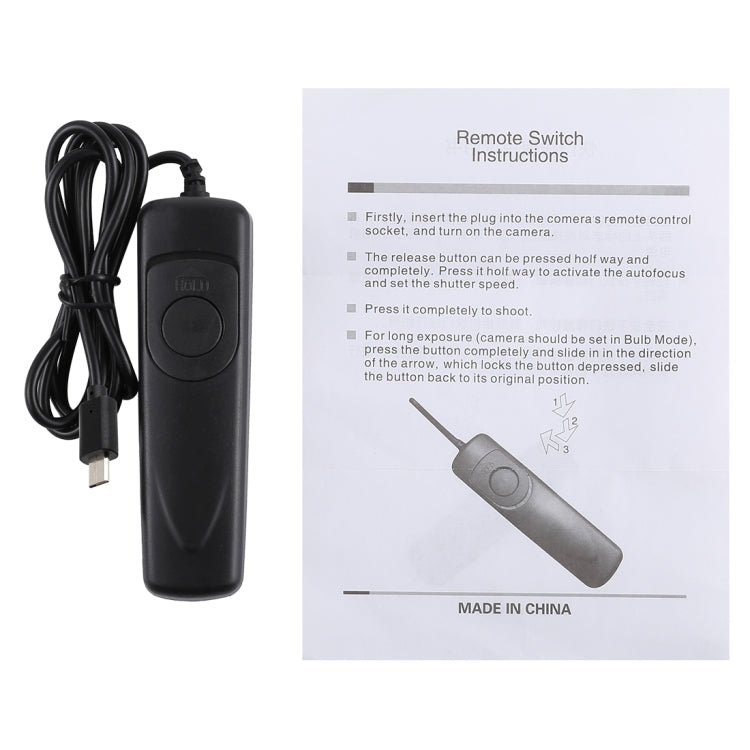 Cuely RM-VPR1 Remote Switch Shutter Release Cord for Sony A58 / NEX-3NL / A7 / A3000 / A6000 / HX300 / RX10011