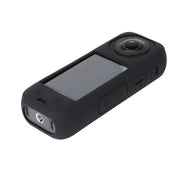 For Insta360 X4 Silicone Protective Case with Lens Cover (Black)