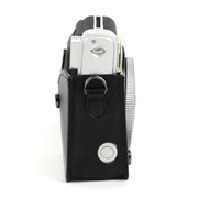 PU Leather Camera Protective bag for FUJIFILM Instax Mini 90 Camera, with Adjustable Shoulder Strap(Black)