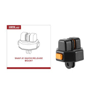 STARTRC VCR Snap-Mag Magnetic Quick Release Base Mount For GoPro (Black)