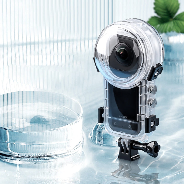 For Insta360 X3 Camera 50m Water-resistant Sealed Diving Case (Transparent)