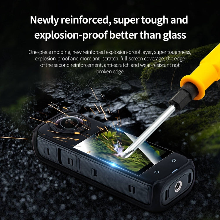 For Insta360 X5 / X4 STARTRC 2pcs HD Tempered Glass Film (Black)