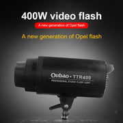 TRIOPO Oubao TTR400W Studio Flash with E27 150W Light Bulb