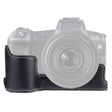 1/4 inch Thread PU Leather Camera Half Case Base for Canon EOS R (Black) - free shipping - PMC TechLife - Order now!