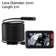 P20 4.3 Inch Screen Display HD1080P Inspection Endoscope with 8 LEDs, Length: 2m, Lens Diameter: 8mm, Mild Line -  by PMC TechLife | Online Shopping South Africa | PMC TechLife | Buy Now Pay Later Mobicred