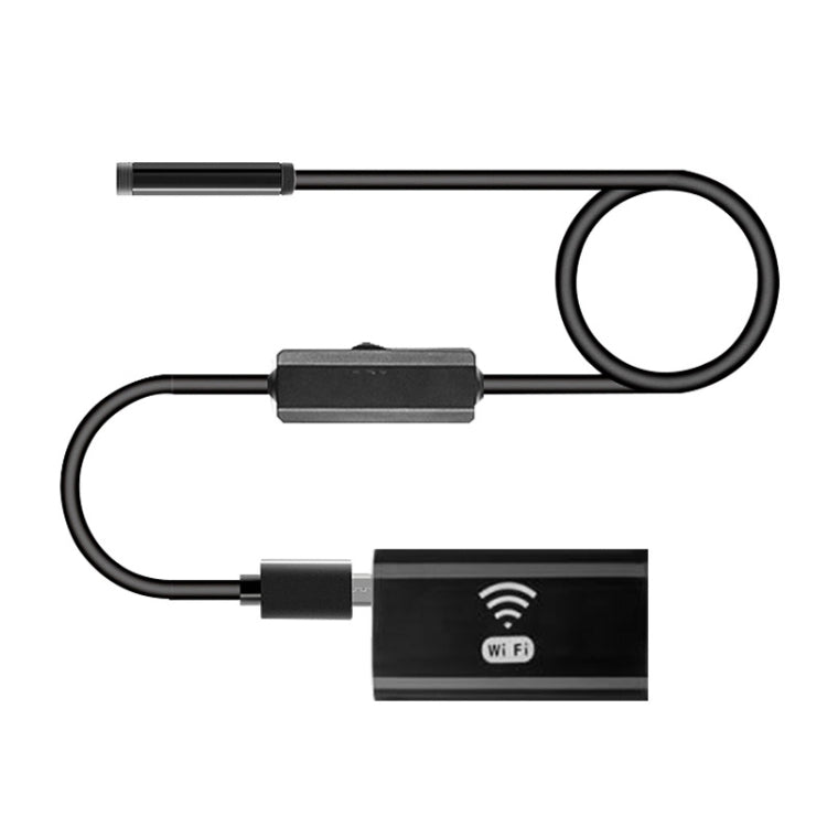 F99 HD Mobile Phone Endoscope, 8mm Water-resistant Pipe Endoscope, Wifi Version, Hardwire, Length: 1m (Black)