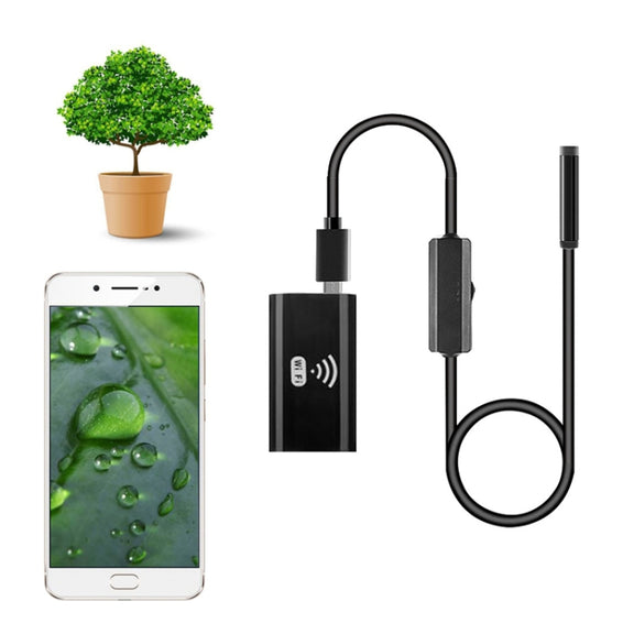F99 HD Mobile Phone Endoscope, 8mm Water-resistant Pipe Endoscope, Wifi Version, Hardwire, Length: 1m (Black)