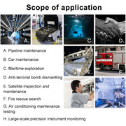 F99 HD Mobile Phone Endoscope, 8mm Water-resistant Pipe Endoscope, Wifi Version, Hardwire, Length: 1m (Black)