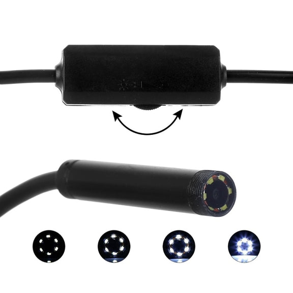 F99 HD Mobile Phone Endoscope, 8mm Water-resistant Pipe Endoscope, Wifi Version, Hardwire, Length: 1.5m (Black)