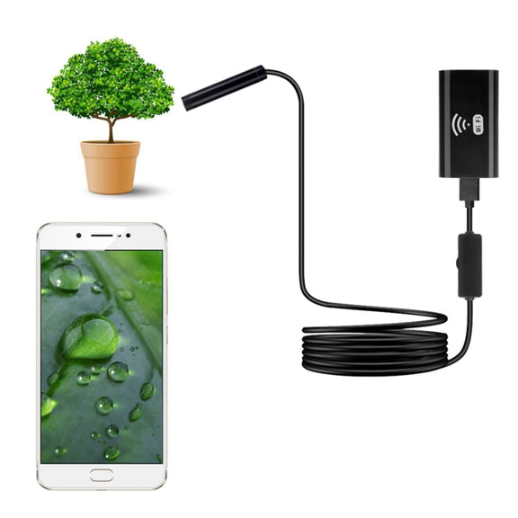 F99 HD Mobile Phone Endoscope, 8mm Water-resistant Pipe Endoscope, Wifi Version, Hardwire, Length: 2m (Black)