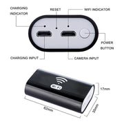 F99 HD Mobile Phone Endoscope, 8mm Water-resistant Pipe Endoscope, Wifi Version, Hardwire, Length: 2m (Black)
