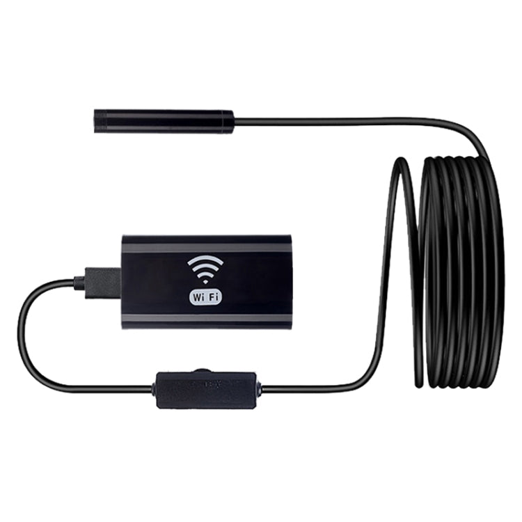 F99 HD Mobile Phone Endoscope, 8mm Water-resistant Pipe Endoscope, Wifi Version, Hardwire, Length: 3.5m (Black)