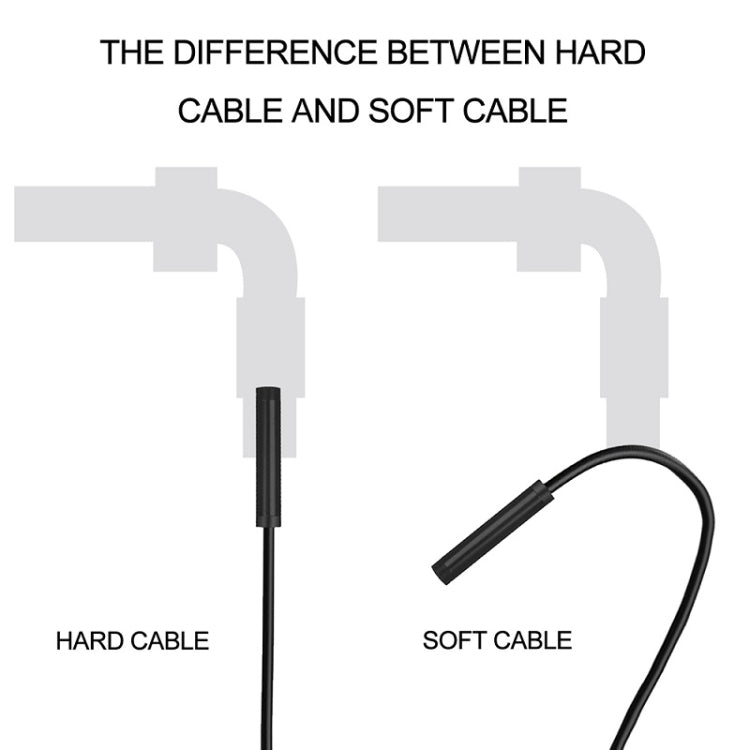 F99 HD Mobile Phone Endoscope, 8mm Water-resistant Pipe Endoscope, Wifi Version, Hardwire, Length: 5m (Black)