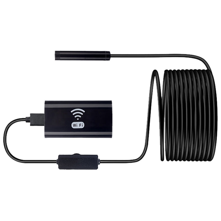 F99 HD Mobile Phone Endoscope, 8mm Water-resistant Pipe Endoscope, Wifi Version, Hardwire, Length: 10m (Black)