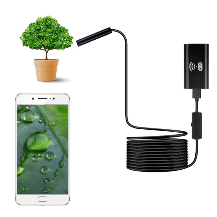 F99 HD Mobile Phone Endoscope, 8mm Water-resistant Pipe Endoscope, Wifi Version, Hardwire, Length: 10m (Black)