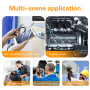 Y101 8mm Spiral Head 3 In 1 Water-resistant Digital Endoscope Inspection Camera, Length: 5m Flexible Cable(Black)