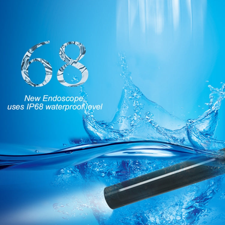Y101 8mm Spiral Head 3 In 1 Water-resistant Digital Endoscope Inspection Camera, Length: 2m Hard Cable(Black)