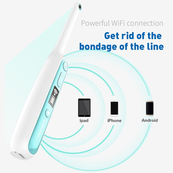 i401 2.0MP HD Camera Wireless Dental Inspection Endoscope with 8 Adjustable LEDs, IP67 Water-resistant