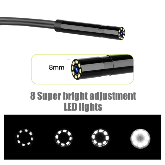 P30 8mm IP67 Water-resistant 4.3 inch HD Portable Endoscope Hard Cable Industrial Endoscope, Cable Length: 2m