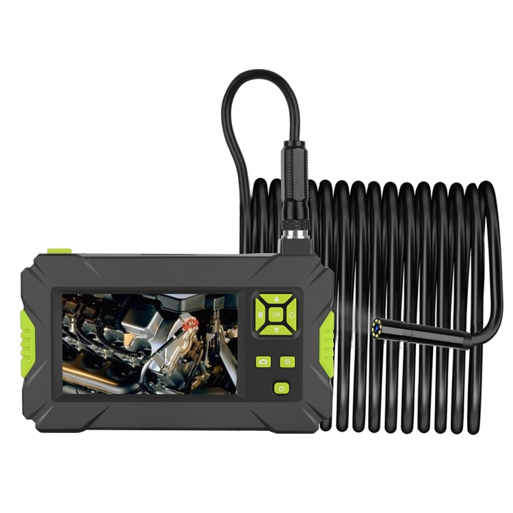 P30 8mm IP67 Water-resistant 4.3 inch HD Portable Endoscope Hard Cable Industrial Endoscope, Cable Length: 5m(Green)