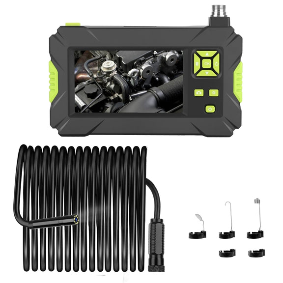 P30 8mm IP67 Water-resistant 4.3 inch HD Portable Endoscope Hard Cable Industrial Endoscope, Cable Length: 5m(Green)