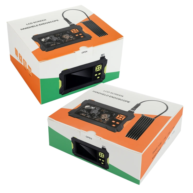 P30 8mm IP67 Water-resistant 4.3 inch HD Portable Endoscope Hard Cable Industrial Endoscope, Cable Length: 5m(Green)