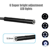 P30 5.5mm IP67 Water-resistant 4.3 inch HD Portable Endoscope Hard Cable Industrial Endoscope, Cable Length: 10m(Blue)