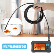 P30 5.5mm IP67 Water-resistant 4.3 inch HD Portable Endoscope Hard Cable Industrial Endoscope, Cable Length: 10m(Blue)