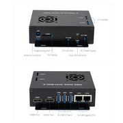 Waveshare Dual Gigabit Ethernet Mini-Computer with Metal Case & Cooling Fan for Raspberry Pi CM4(EU Plug)