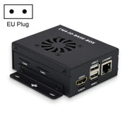 Waveshare Mini IO Board Lite Ver Mini-Computer Base Box with Metal Case & Cooling Fan for Raspberry Pi CM4(EU Plug)
